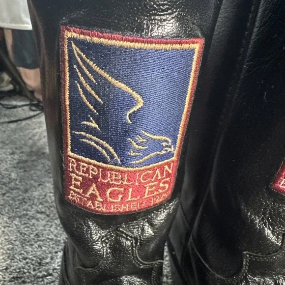 RARE Justin Commemorative Cowboy Western Boots Republican Eagles 9 B